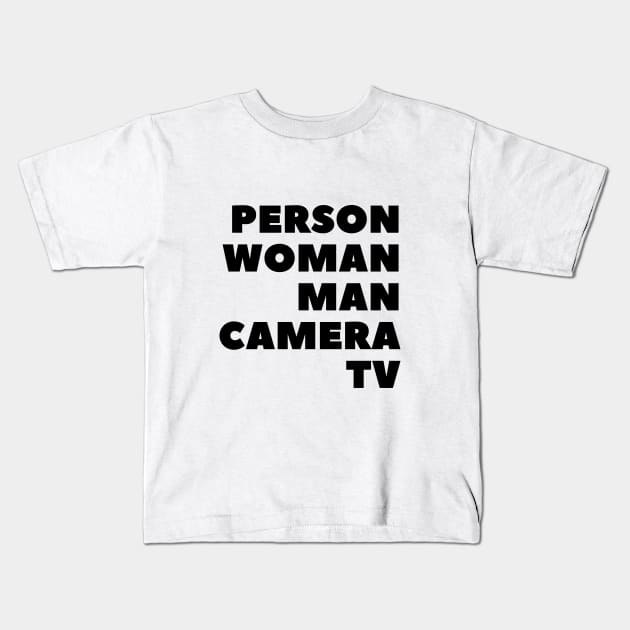 Person Woman Man Camera TV Kids T-Shirt by 30.Dec